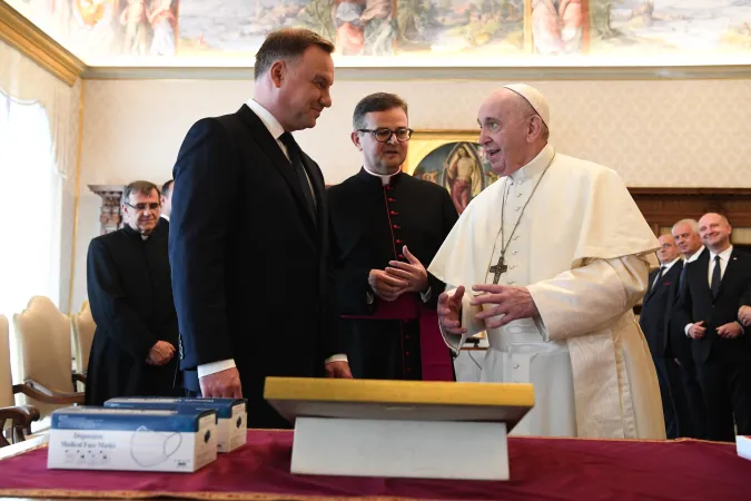 Il Papa e il Presidente Duda |  | Vatican Media - ACI Group