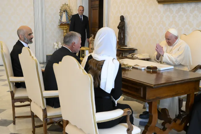  L'udienza al Re di Giordania |  | Vatican Media - ACI Group
