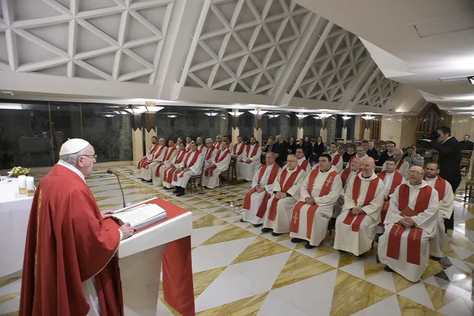 Papa Francesco durante una Messa di Santa Marta  | Vatican Media / ACI Group