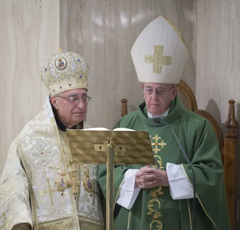 Il Papa ed il Patriarca Youssef Absi |  | Vatican Media - ACI Group