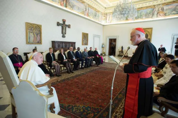 Uno dei passati incontri con la Pontificia Commissione per la Tutela dei Minori con Papa Francesco  | Vatican Media / ACI Group 