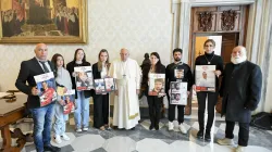 Papa Francesco con le famiglie degli ostaggi israeliani nelle mani di Hamas / Vatican Media / ACI Group