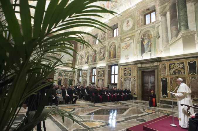 Papa Francesco nella Sala Clementina |  | Vatican Media - ACI Group 