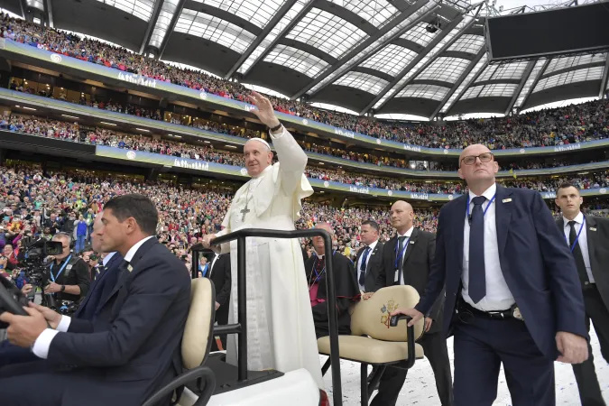 Papa Francesco al Croke Park Stadium |  | Vatican Media - ACI Group
