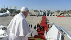 Papa Francesco in partenza dall'Iraq, aeroporto di Baghdad, 8 marzo 2021 / Vatican Media / ACI Group
