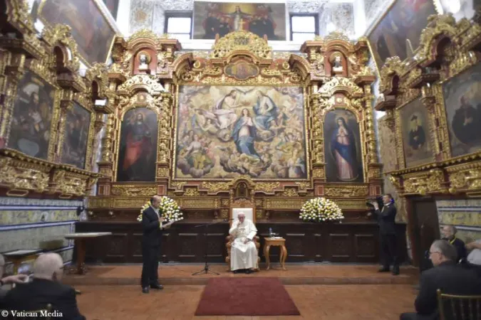 L'incontro del Papa con i Gesuiti cileni |  | Vatican Media - ACI Group
