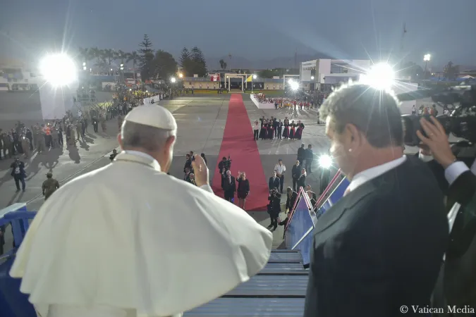 Papa Francesco in Perù | Papa Francesco si congeda dal Perù, 21 gennaio 2018 | Vatican Media / ACI Group