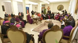 Papa Francesco conclude il ritiro dei leader del Sud Sudan, Casa Santa Marta, 11 aprile 2019  / Vatican Media / ACI Group