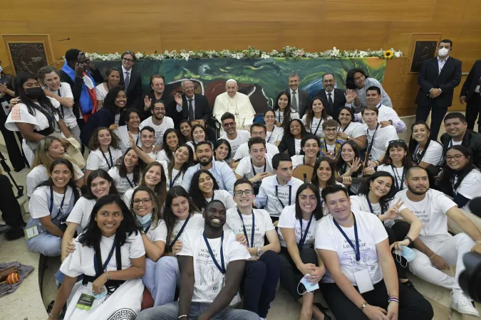Papa Francesco, incontro con le Scholas Occurrentes all'Urbaniana |  | Vatican Media / ACI Group