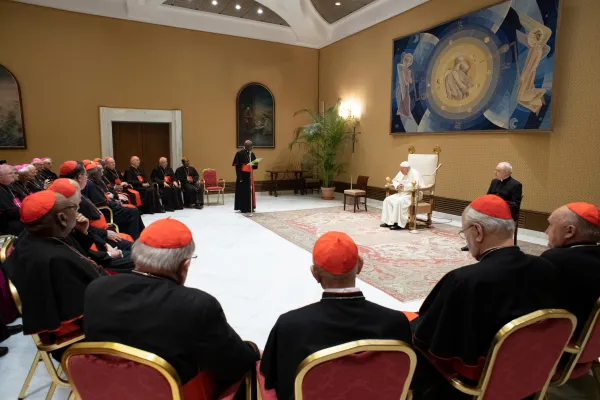 Papa Francesco incontra i partecipanti alla Plenaria della Congregazione del Culto Divino e della Disciplina dei Sacramenti, Auletta Paolo VI, 14 febbraio 2019 / Vatican Media / ACI Group