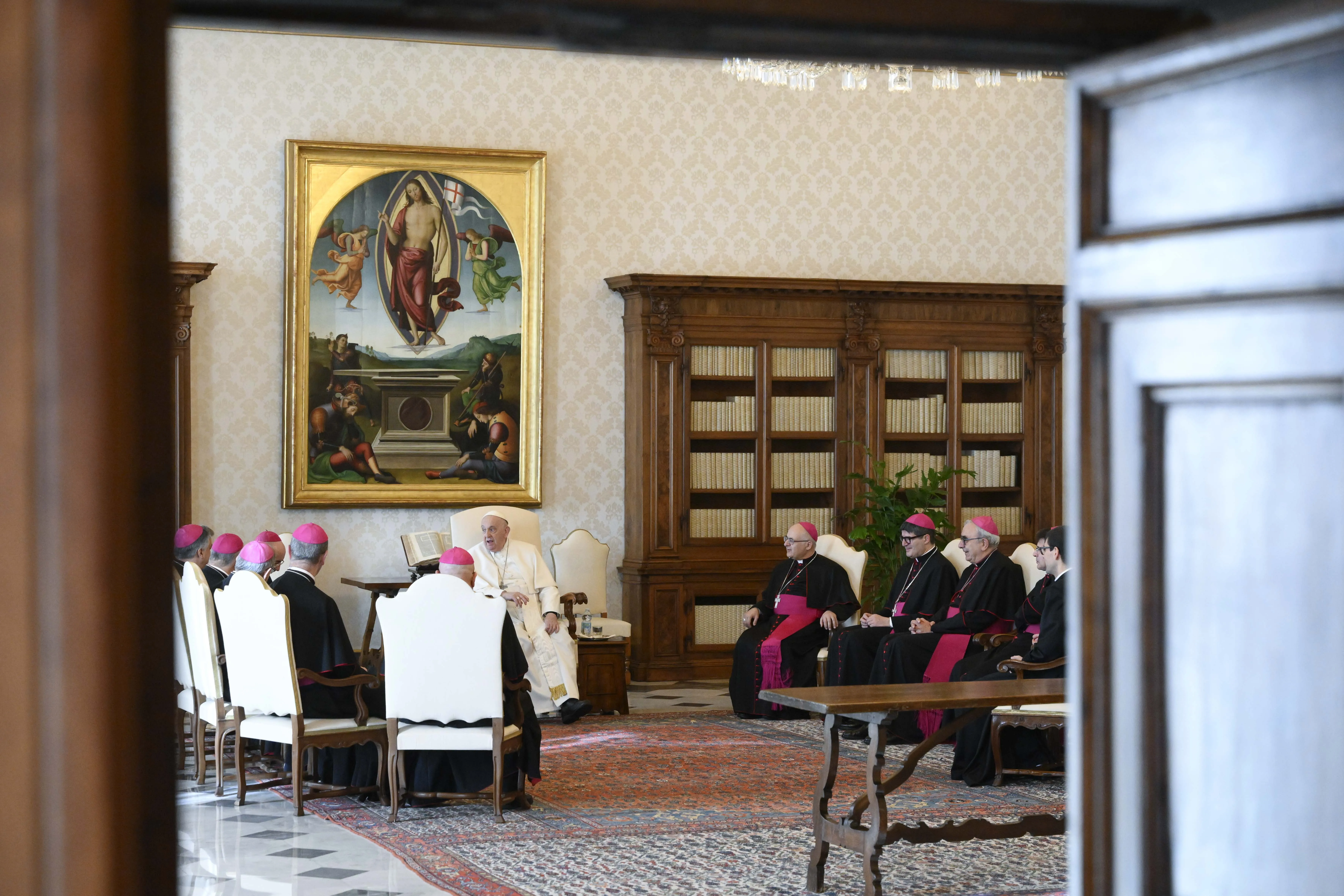 Il Papa e i vescovi della Marche