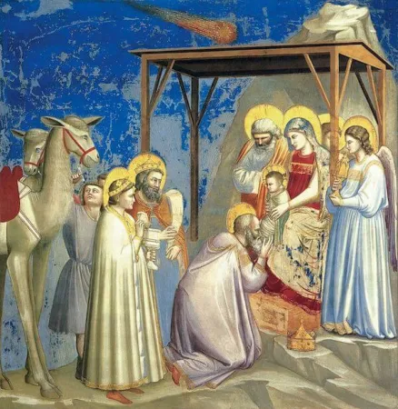 La Adorazione dei Magi con la stella cometa nella Cappella degli Scrovegni di Giotto  |  | pd