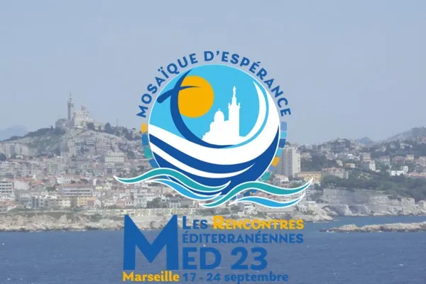 Una immagine di Marsiglia con il logo del viaggio papale / France Catholique