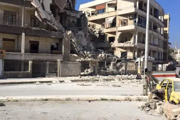 Una veduta di Aleppo distrutta / ACS Italia
