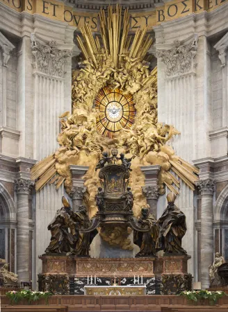 L'altare della Cattedra nella Basilica Vaticana |  | Musei Vaticani 