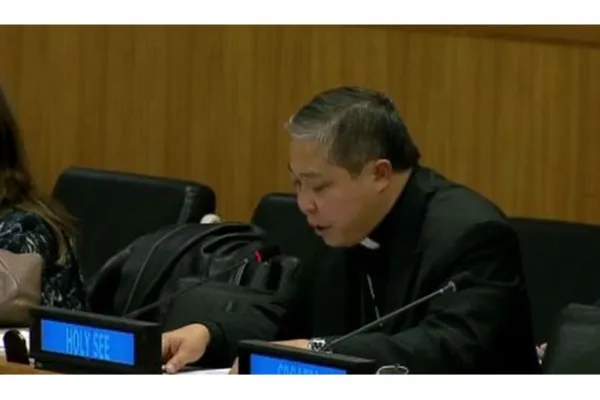 L'Arcivescovo Auza rappresenta la Santa Sede in una sessione ONU / Radio Vaticana
