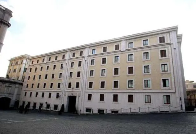 Casa Santa Marta da dovei il Papa si è collegato on line per la riunione del Consiglio dei Cardinali  |  | pd