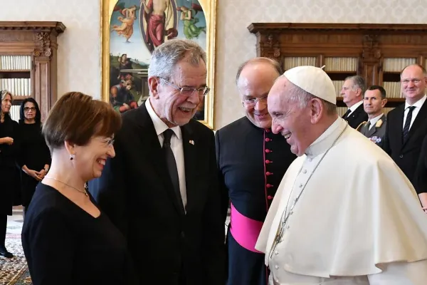 Papa Francesco con il presidente van der Bellen / Vatican Media