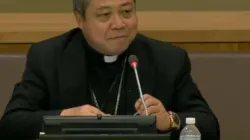L'arcivescovo Bernardito Auza, Osservatore Permanente della Santa Sede presso le Nazioni Unite, durante un dibattito all'ONU / Holy See Mission