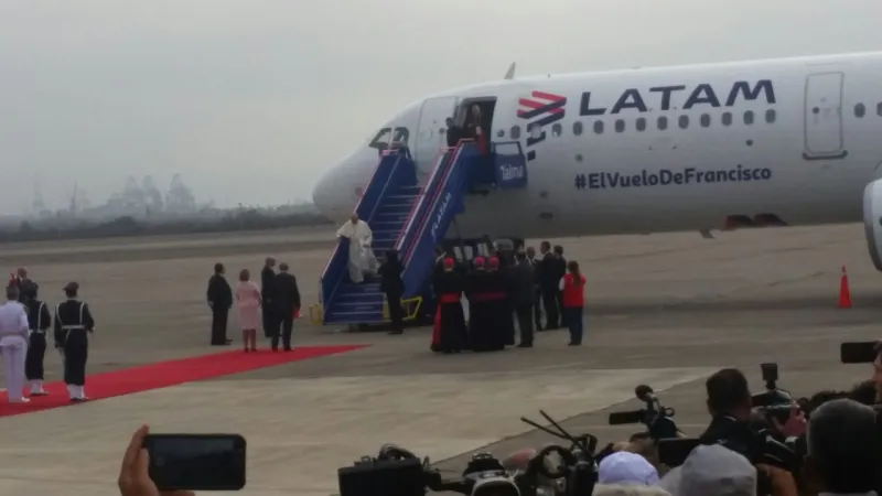 Il Papa arriva a Lima |  | Martha Calderon, ACI Prensa