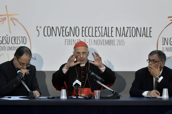 Un momento della Conferenza stampa a Firenze / Firenze2015.it