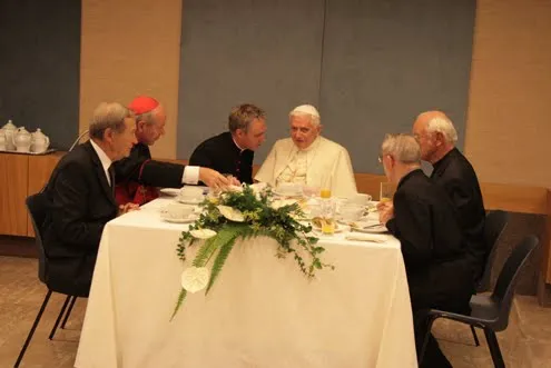 Una delle vecchie riunioni del Ratzinger Schuelerkreis | Una delle vecchie riunioni del Ratzinger Schuelerkreis  | PD