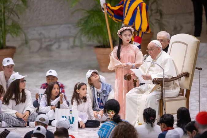Udienza ai bambini di varie parti del mondo che partecipano alla Manifestazione “I bambini incontrano il Papa” |  | Daniel Ibanez / ACI Group