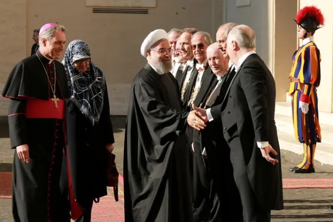 L'arrivo del Presidente Rouhani in Vaticano |  | Daniel Ibanez CNA