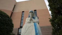 La statua di Madre Teresa davanti alla Cattedrale di Tirana  / CNA/- Daniel Ibáñez 
