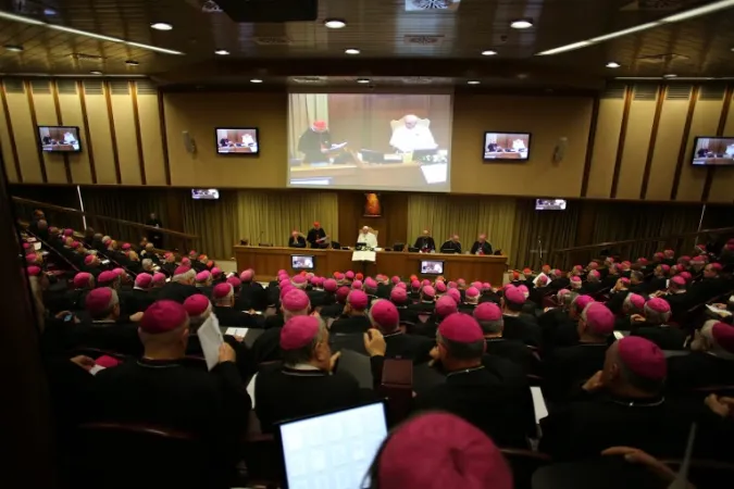 Papa Francesco e la CEI | Papa Francesco con i vescovi italiani durante l'ultima assemblea generale  | Daniel Ibanez / ACI Group
