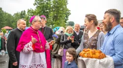 L'arrivo dell'arcivescovo Gugerotti a Budslau, in Bielorussia / AgenSIR