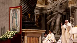 Papa Francesco durante la Messa per la Madonna di Guadalupe / Daniel Ibánez ACI Stampa/EWTN