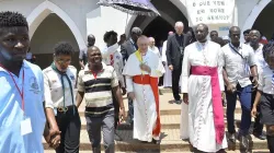 Il Cardinale Fernando Filoni in uno dei momenti della sua visita in Angola e Sao Tomé / Agenzia Fides