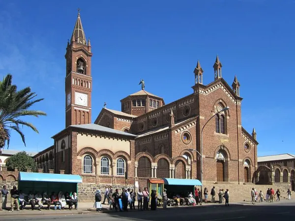 Asmara, la cattedrale cattolica dedicata a Nostra Signora del Rosario | Wikimedia Commons