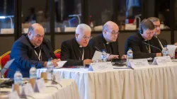 L'arcivescovo Mariano Crociata, presidente della COMECE, legge il suo intervento alla plenaria del CCEE alla Valletta / Archdiocese of Malta / Ian Noel Pace