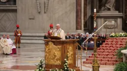 Il Papa alla celebrazione dei vespri della Divina Misericordia / Elise Harris/CNA