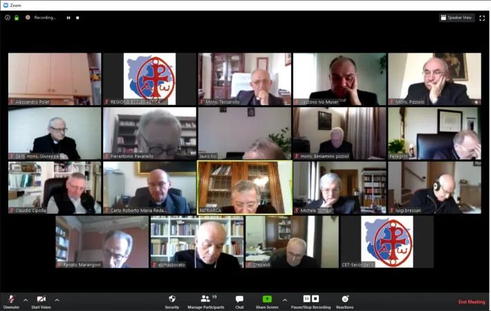 I vescovi del Triveneto in video conferenza |  | Patriarcato di Venezia