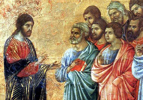 Gesù con i discepoli  |  | pubblico dominio 