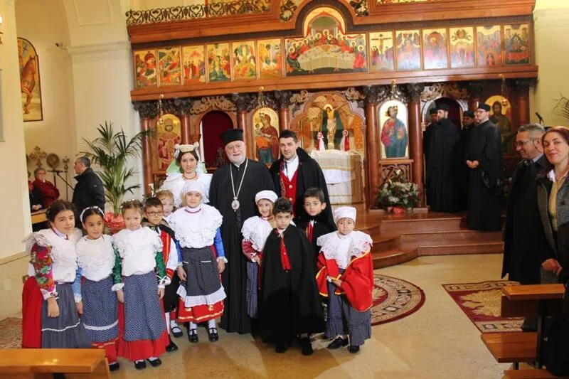 Una foto di archivio della parrocchia di San Costantino albanese (Pz)