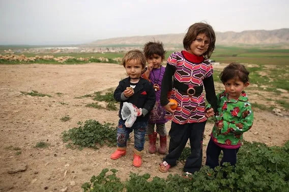 Bambini  rifugiati in Iraq | Duhok, Campo rifugiati di Sharia - 28 marzo 2015 | Daniel Ibañez / Catholic News Agency