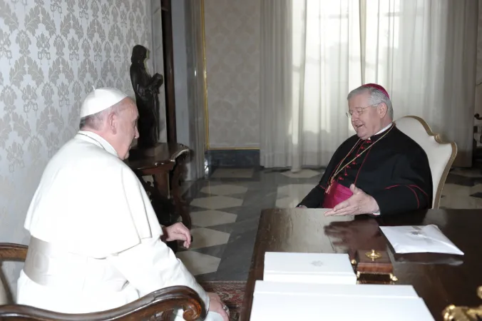 Il nunzio Lebaupin a colloquio con Papa Francesco | Eglise Catholique