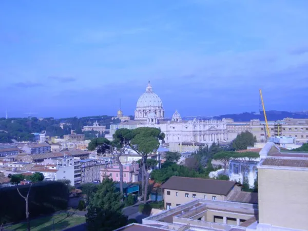 Vista della Basilica Vaticana dal North American College  | Alan Holdren / Catholic News Agency