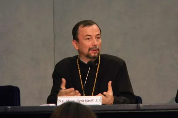 L'arcivescovo Cyril Vasil, nuovo amministratore apostolico dell'Eparchia di Kosice / Archivio CNA 