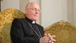 Il Cardinal Fernando Filoni durante un incontro con il gruppo ACI nel Palazzo di Propaganda Fide / Daniel Ibanez / CNA