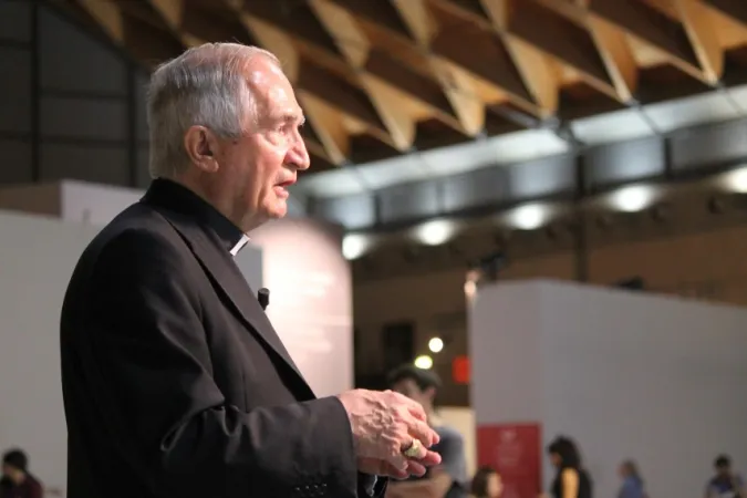 Arcivescovo Silvano Maria Tomasi | L'Arcivescovo Silvano Maria Tomasi parla al Meeting di Rimini, agosto 2014 | Joaquín Peiró Pérez / ACI Group
