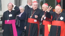 Sinodo dei vescovi, 2014. Alcuni partecipanti all'uscita dall'aula / Bohumil Petrik / Catholic News Agency