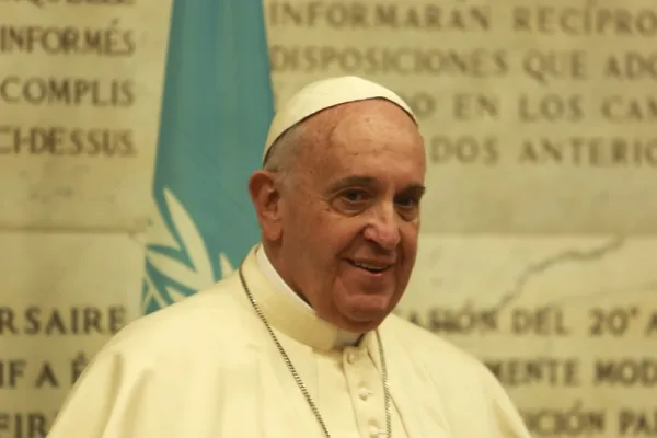 Papa Francesco alla FAO  / Daniel Ibáñez / Catholic News Agency