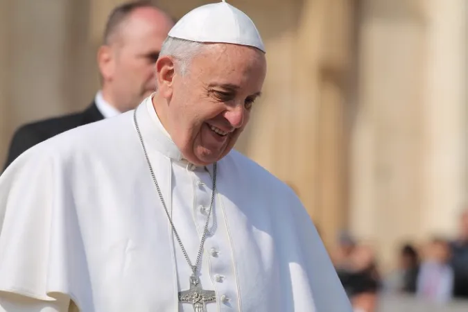 Papa Francesco | Papa Francesco, Udienza Generale, Piazza San Pietro, Città del Vaticano, 11 marzo 2015 | Bohumil Petrik / Catholic News Agency