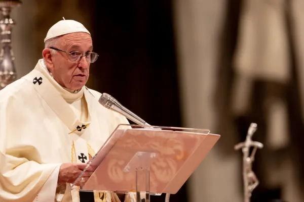 Papa Francesco pronuncia l'omelia durante la Messa di Nostra Signora di Guadalupe, Basilica Vaticana, 12 dicembre 2018 / Daniel Ibanez / ACI Group