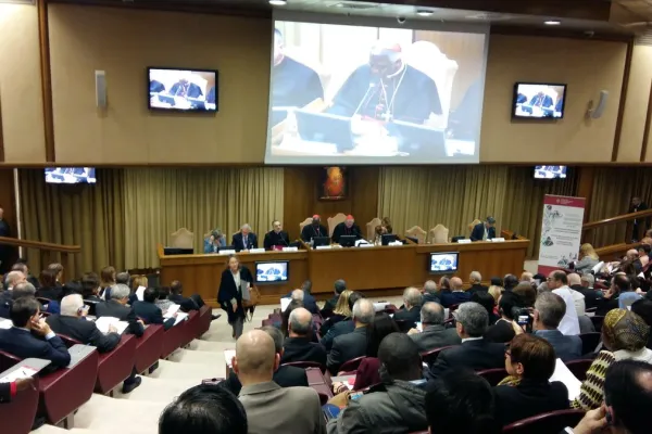 Un momento della conferenza "Affrontare le disparità globali in materia di salute", organizzata dal Dicastero per il Servizio allo Sviluppo Umano Integrale, che si tiene in Vaticano dal 16 al 18 novembre 2017 / Vatican IHD